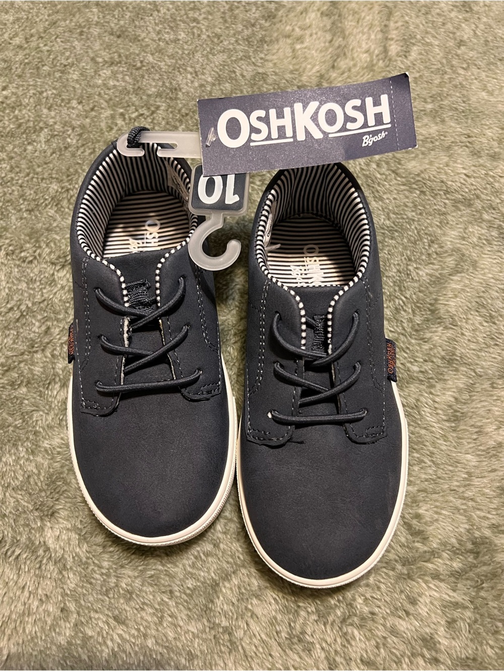 OshKosh B'gosh Navy and White Boys Dress Shoes